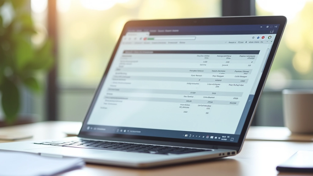 Vergleichstabelle mit Minijob und Midijob Beitragssätzen auf Bildschirm