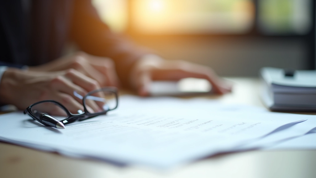 Altersvorsorgedokumente und Rentenschätzer Bescheid auf Tisch mit Brille und Notizen